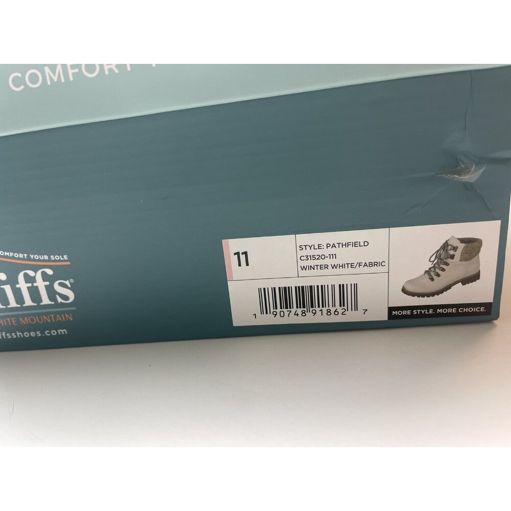 New Cliffs White Mountain Boots Women's Size 11 Lug Sole Ankle Shoes Booties - Picture 8 of 9